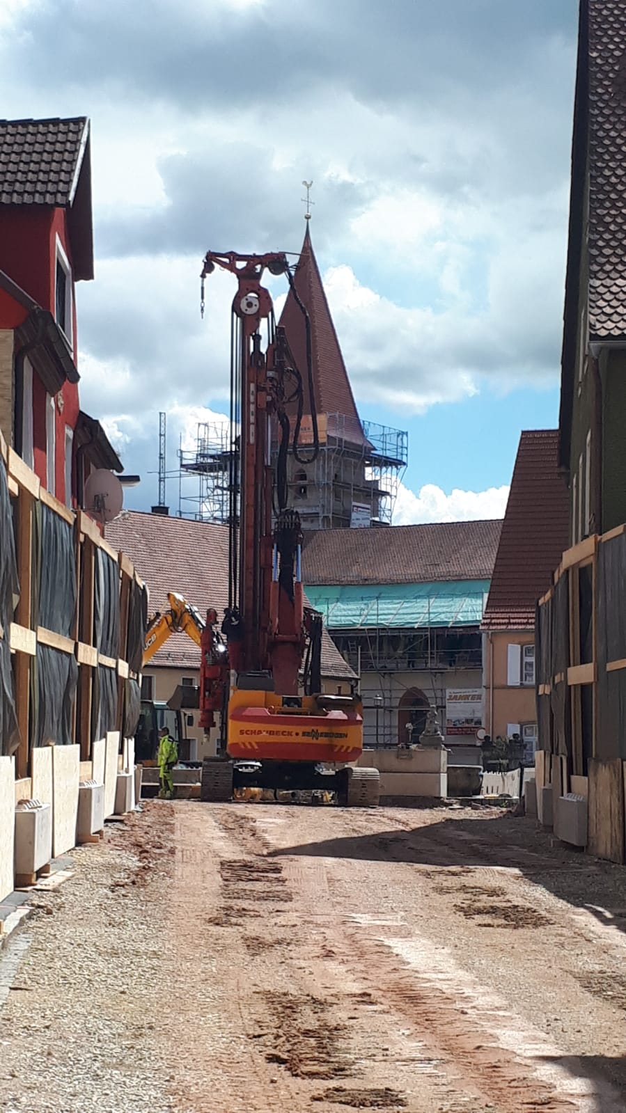 Baufortschritt der Ortsdurchfahrt Happurg